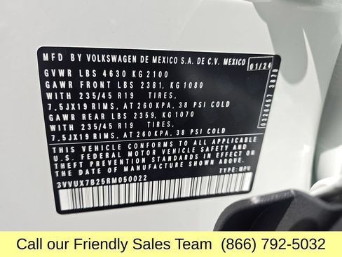 Used 2024 Volkswagen Taos SE w/ Black Wheel Plus Package AWD/4WD image 27