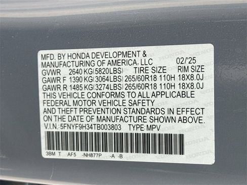 Used 2026 Honda Passport RTL image 32