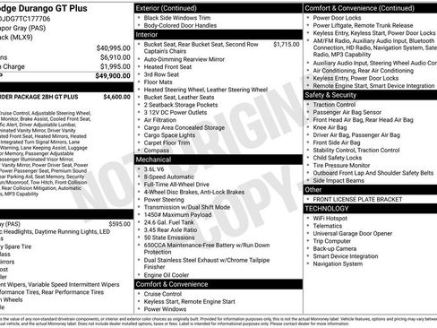 New 2026 Dodge Durango GT AWD/4WD image 6