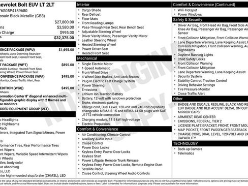 Used 2023 Chevrolet Bolt EUV LT w/ Convenience Package FWD image 5