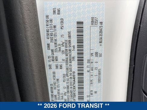 New 2026 Ford Transit 250 T250 RWD image 21