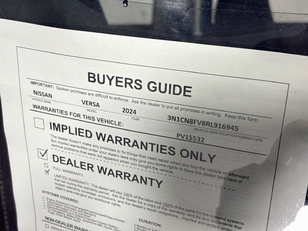 Used 2024 Nissan Versa SR FWD image 23