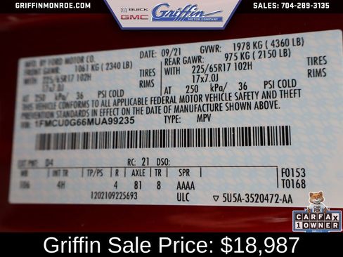 Used 2021 Ford Escape SE w/ Convenience Package FWD image 45