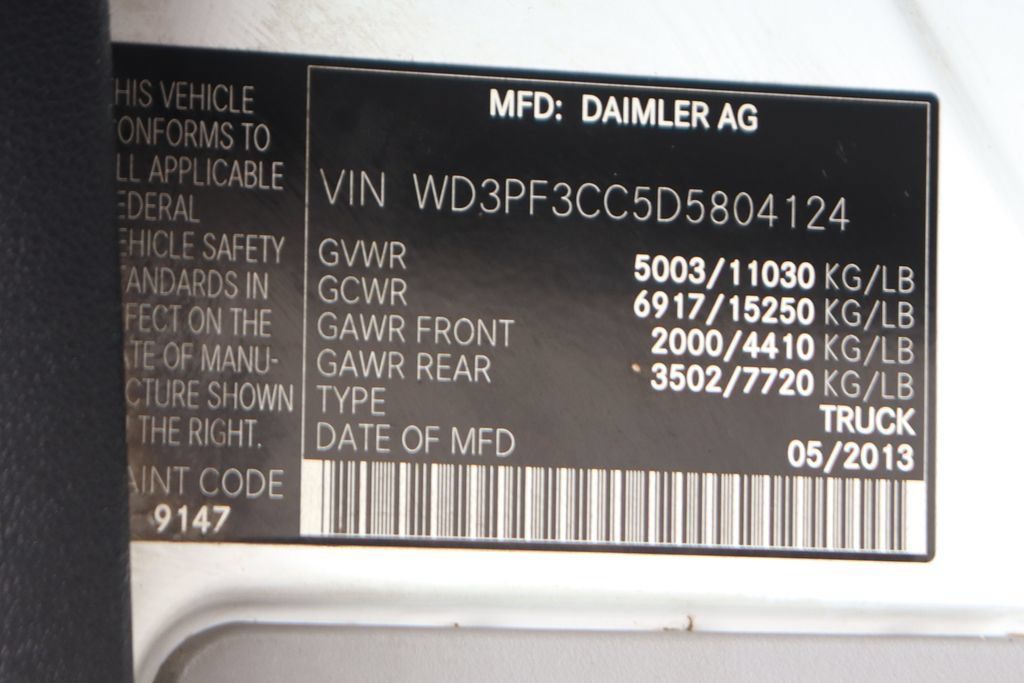Used 2013 Mercedes-Benz Sprinter 3500 w/ High Idle Fixed Pkg image 46
