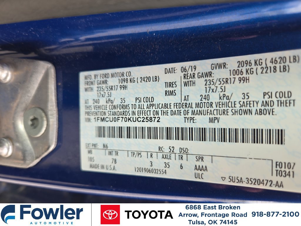 Used 2019 Ford Escape S FWD image 24
