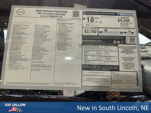 New 2026 Nissan Frontier PRO-4X w/ Pro Premium Package image 13