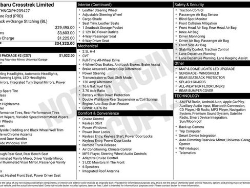 Used 2023 Subaru Crosstrek 2.5i Limited w/ Popular Package #2 image 40