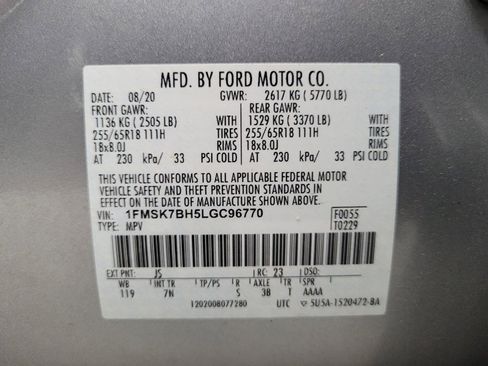 Used 2020 Ford Explorer 2WD image 33