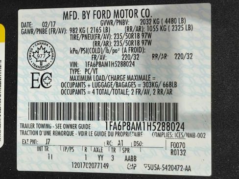 Used 2017 Ford Mustang Coupe w/ Equipment Group 051A RWD image 42