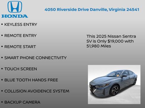 Used 2025 Nissan Sentra SV FWD image 7