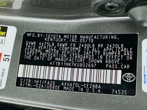 Used 2019 Toyota Camry LE image 26