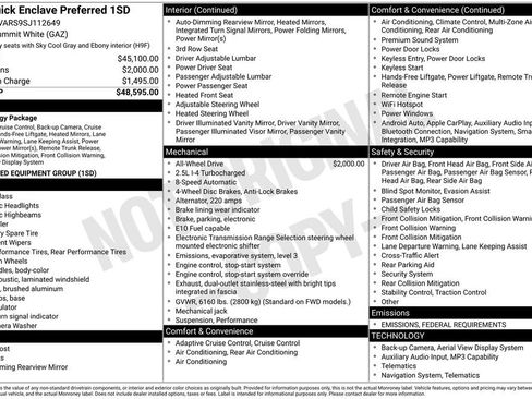 New 2025 Buick Enclave Preferred image 36