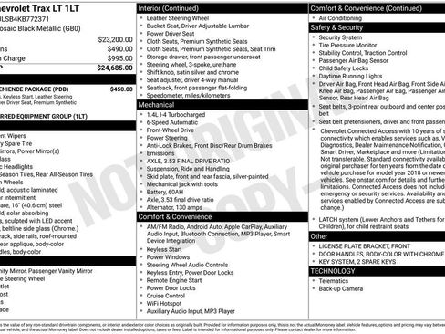 Used 2019 Chevrolet Trax LT w/ LT Convenience Package image 3