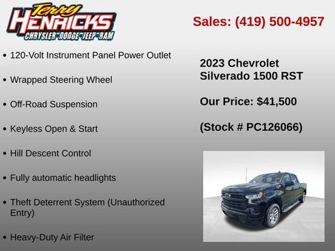 Used 2023 Chevrolet Silverado 1500 RST w/ Z71 Off-Road Package AWD/4WD image 15