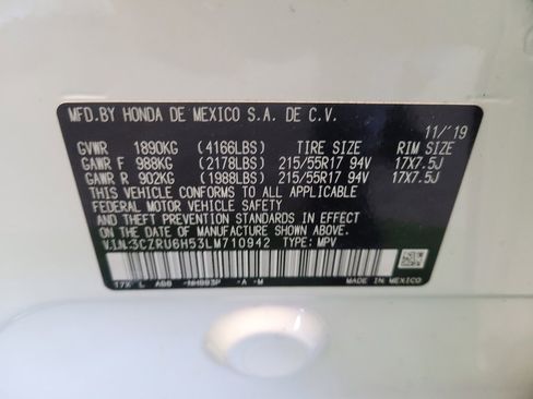 Used 2020 Honda HR-V EX image 33