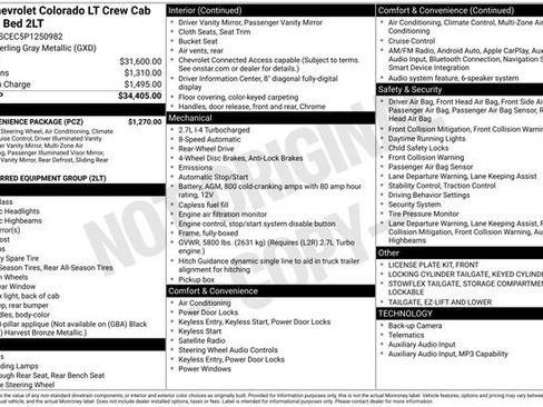 Used 2023 Chevrolet Colorado LT w/ LT Convenience Package RWD image 7
