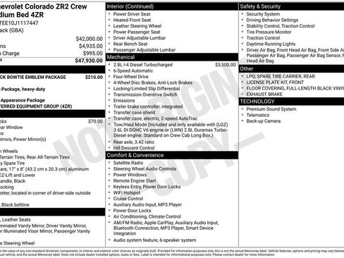 Used 2018 Chevrolet Colorado ZR2 AWD/4WD image 36