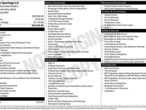 Used 2021 Kia Sportage LX AWD/4WD image 1