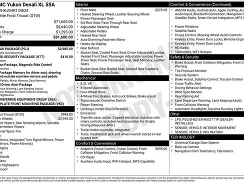 Used 2017 GMC Yukon XL Denali w/ Open Road Package AWD/4WD image 4