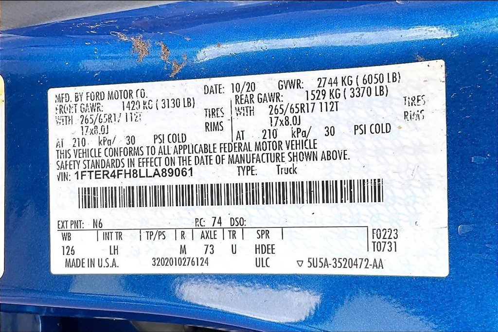 Used 2020 Ford Ranger XLT w/ Equipment Group 301A Mid AWD/4WD image 21
