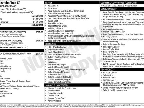 New 2026 Chevrolet Trax LT w/ Driver Confidence Package FWD image 30