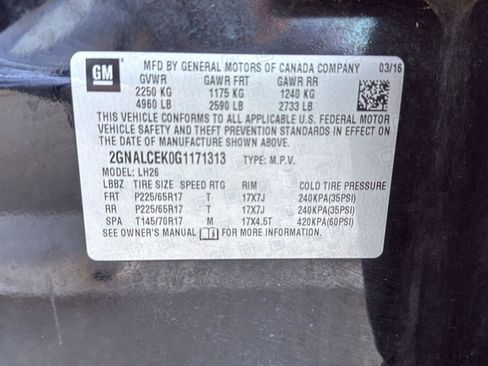 Used 2016 Chevrolet Equinox LT w/ Convenience Package image 40