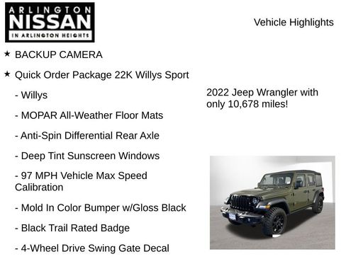 Used 2022 Jeep Wrangler Unlimited Sport image 8