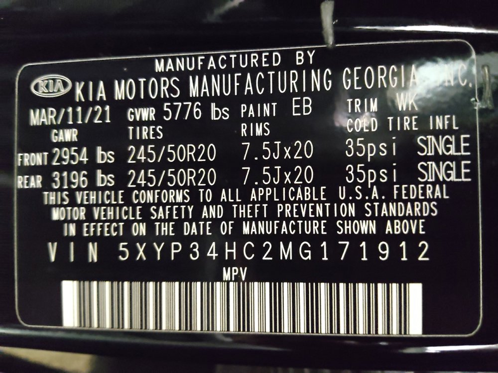 Used 2021 Kia Telluride EX w/ EX Premium Package FWD image 33