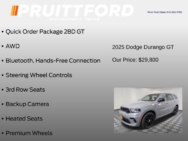 Used 2025 Dodge Durango GT AWD/4WD image 7