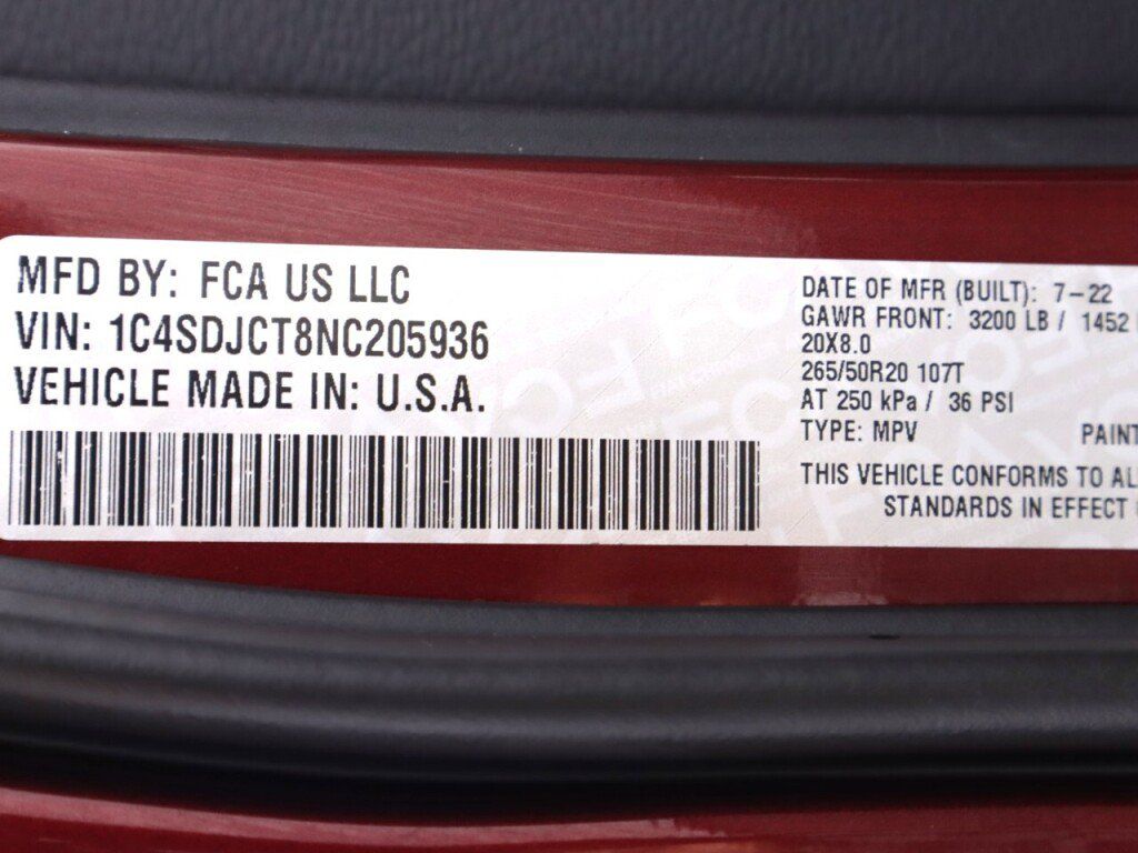 Used 2022 Dodge Durango R/T w/ Trailer Tow Group IV AWD/4WD image 54