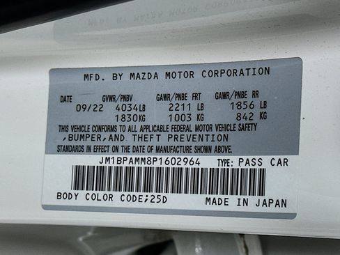 Used 2023 MAZDA MAZDA3 s FWD image 12