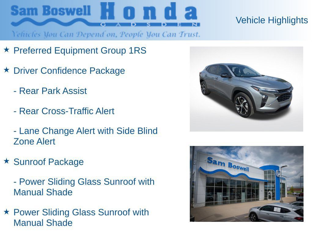 Used 2025 Chevrolet Trax RS w/ Sunroof Package FWD image 6