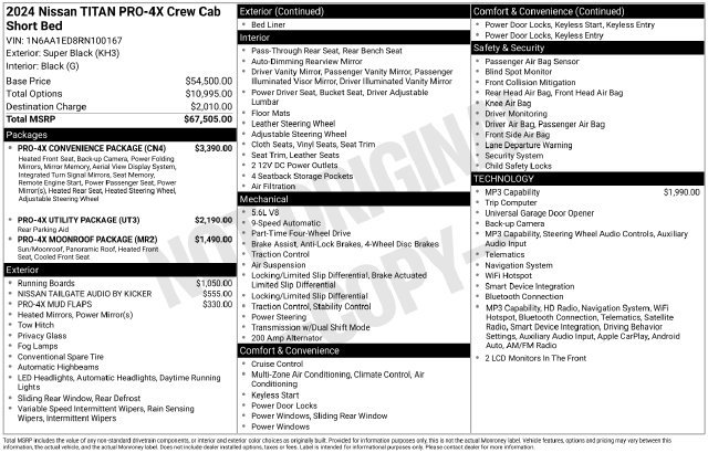 Certified 2024 Nissan Titan PRO-4X w/ Pro-4x Convenience Package AWD/4WD image 14