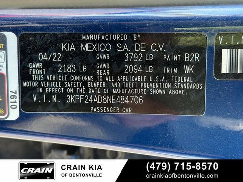 Used 2022 Kia Forte LXS w/ LXS Technology Package FWD image 30