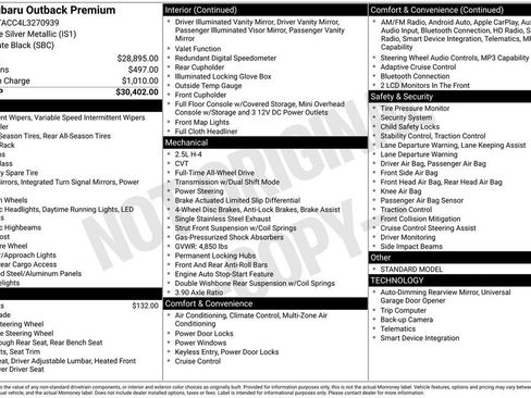 Used 2020 Subaru Outback Premium image 35