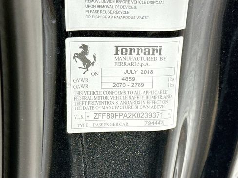 Certified 2019 Ferrari Portofino RWD image 28