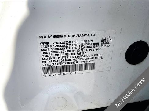 Used 2017 Honda Pilot EX-L image 28