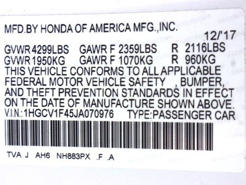 Used 2018 Honda Accord EX image 44