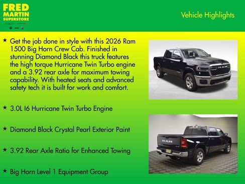 New 2026 RAM 1500 Big Horn AWD/4WD image 8
