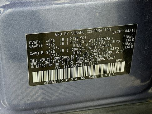 Used 2018 Subaru Outback 2.5i Premium AWD/4WD image 12