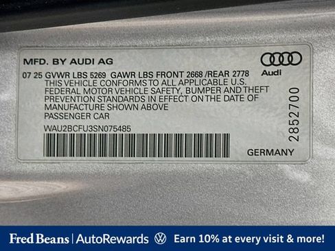 Used 2025 Audi A5 2.0T Premium Plus w/ Premium Plus AWD/4WD image 39