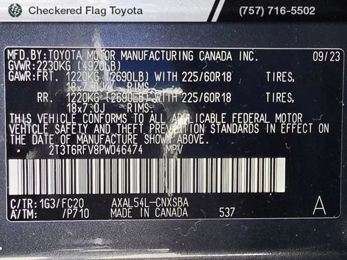 Used 2023 Toyota RAV4 SE w/ Convenience Package AWD/4WD image 28
