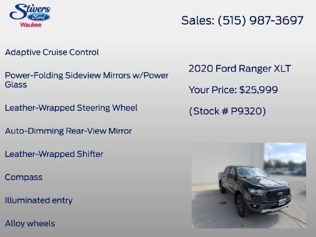Used 2020 Ford Ranger XLT w/ Technology Package AWD/4WD image 28