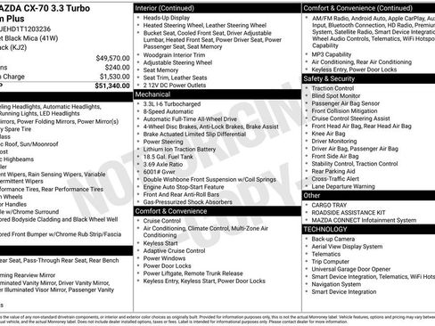 New 2026 MAZDA CX-70 3.3 Turbo w/ Premium Plus Pkg image 3