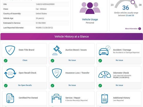 Used 2000 Honda Accord EX image 2