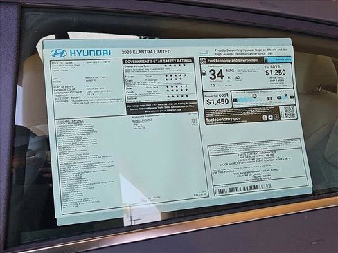 New 2026 Hyundai Elantra Limited FWD image 17