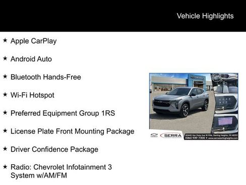 Certified 2024 Chevrolet Trax RS w/ Driver Confidence Package FWD image 4