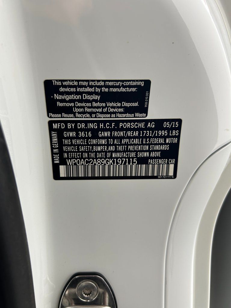 Certified 2016 Porsche Cayman GT4 RWD image 31