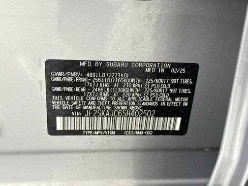 Certified 2025 Subaru Forester Wilderness w/ Convenience Package image 29