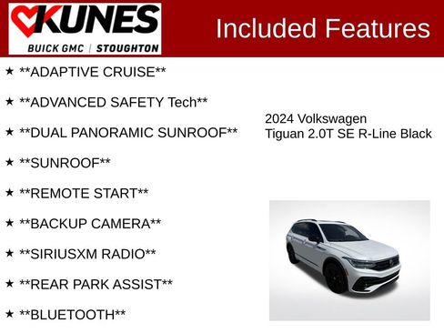 Used 2024 Volkswagen Tiguan SE R-Line AWD/4WD image 2